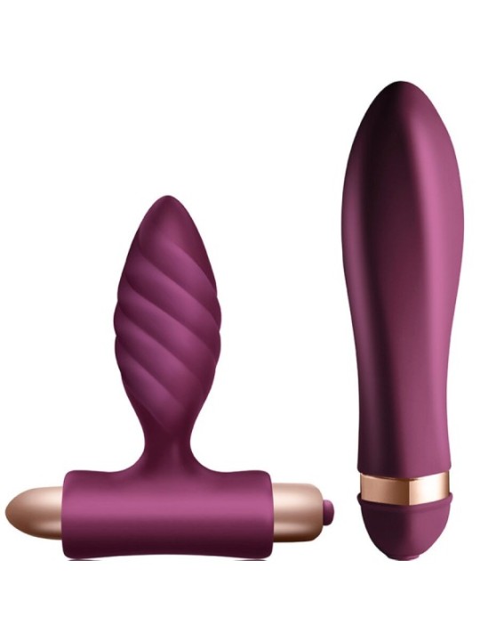 CLIMAXIMUM - KIT DESIRE VIBRATEUR TORSADÉ + PLUG ANAL