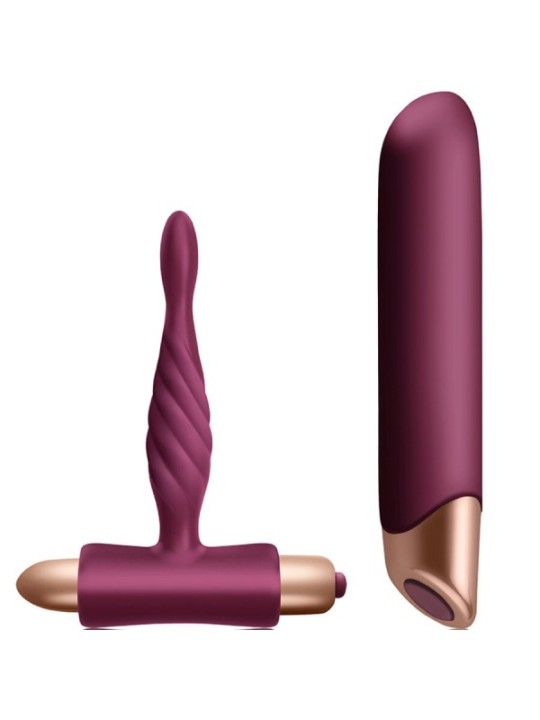 CLIMAXIMUM - KIT RAPTURE VIBRATEUR CLASSIQUE + PLUG ANAL DÉBUTANT