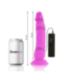 DIVERSIA - DILDO VIBRANT FLEXIBLE VIOLET 21 CM -O- 4.9 CM