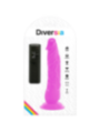 DIVERSIA - DILDO VIBRANT FLEXIBLE VIOLET 21 CM -O- 4.9 CM