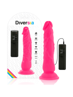 DIVERSIA - DILDO VIBRANT FLEXIBLE ROSE 21 CM -O- 4.9 CM