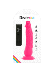 DIVERSIA - DILDO VIBRANT FLEXIBLE ROSE 21 CM -O- 4.9 CM