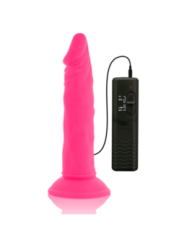 DIVERSIA - DILDO SOUPLE AVEC VIBRATION ROSE 23 CM -O- 4.3 CM
