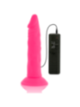 DIVERSIA - DILDO SOUPLE AVEC VIBRATION ROSE 23 CM -O- 4.3 CM