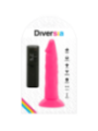 DIVERSIA - DILDO SOUPLE AVEC VIBRATION ROSE 23 CM -O- 4.3 CM