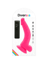 DIVERSIA - DILDO VIBRANT FLEXIBLE ROSE 21.5 CM -O- 4.5 CM