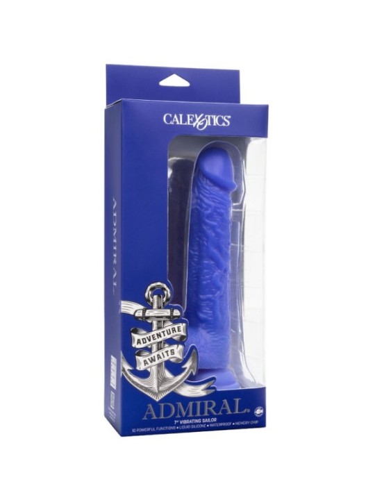 CALEXOTICS - ADMIRAL VIBRATEUR GODE RÉALISTE SAILOR BLEU