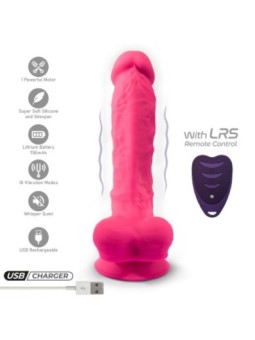 SILEXD - MODÈLE DE PÉNIS RÉALISTE 18 VIBRATIONS ROSE + TÉLÉCOMMANDE LRS