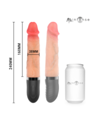 MR INTENSE - JEAN VIBRATEUR HAUT ET BAS EN SILICONE AVEC EFFET CHAUFFANT 24 CM -Ø- 3,8 CM