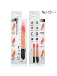 MR INTENSE - JEAN VIBRATEUR HAUT ET BAS EN SILICONE AVEC EFFET CHAUFFANT 24 CM -Ø- 3,8 CM