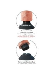 KING COCK - GODE VIBRATEUR 17.78 CM NATUREL