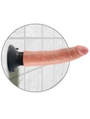 KING COCK - GODE VIBRATEUR 17.78 CM NATUREL