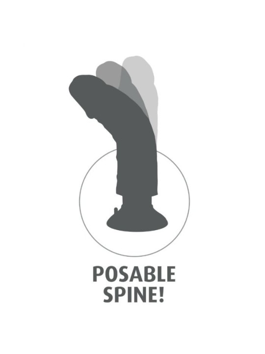 KING COCK - GODE VIBRANT AVEC TESTICULES 20.3 CM NATUREL