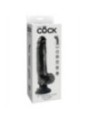 KING COCK - GODE VIBRANT AVEC TESTICULES 23 CM NOIR