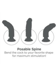 KING COCK - GODE VIBRANT AVEC TESTICULES 25.5 CM COULEUR NATURELLE
