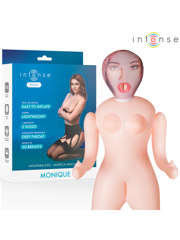 INTENSE DOLLS - POUPÉE GONFLABLE MONIQUE À TROIS ORIFICES