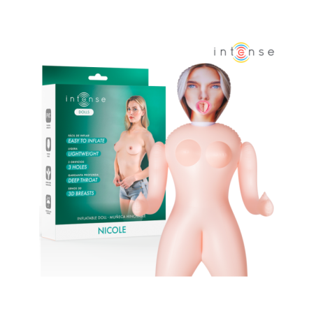 INTENSE DOLLS - POUPÉE GONFLABLE NICOLE À TROIS ORIFICES