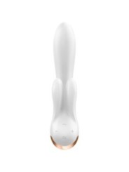 SATISFYER - APPLICATION VIBRATEUR DOUBLE FLEX BLANC