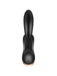 SATISFYER - APPLICATION VIBRATEUR DOUBLE FLEX NOIR
