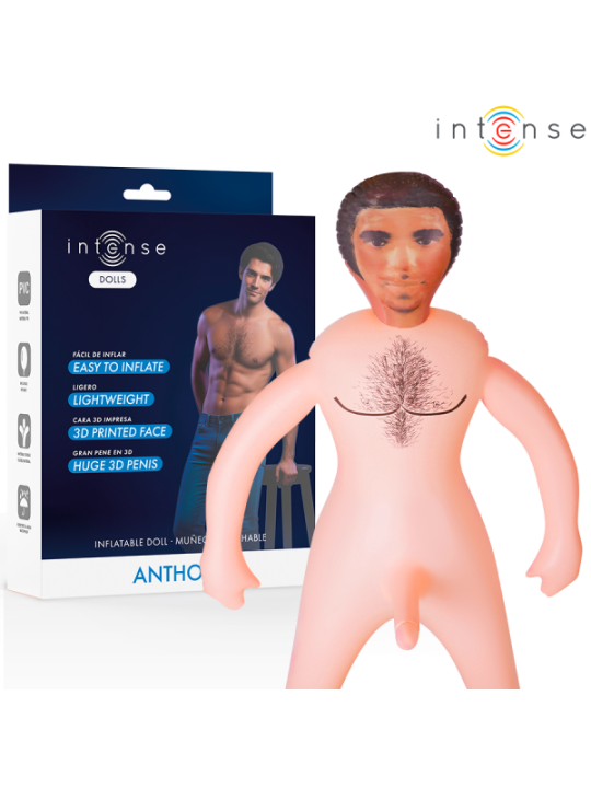 INTENSE DOLLS - POUPÉE GONFLABLE ANTHONY AVEC PÉNIS 3D