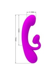PRETTY LOVE - VIBRATEUR ET SUCCION CLITORISÉ EN SILICONE SINCÈRE VIOLET