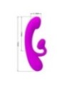 PRETTY LOVE - VIBRATEUR ET SUCCION CLITORISÉ EN SILICONE SINCÈRE VIOLET