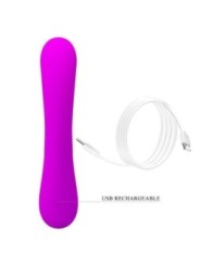 PRETTY LOVE - VIBRATEUR ET SUCCION CLITORISÉ EN SILICONE SINCÈRE VIOLET