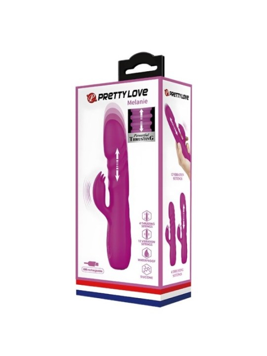 PRETTY LOVE - VIBRATEUR LAPIN RECHARGEABLE MELANIE VIOLET