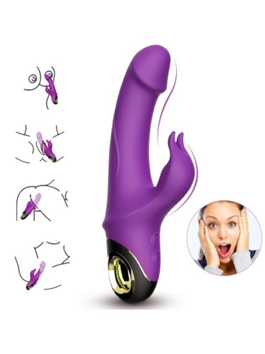 ARMONY - METEROR DILDO VIBRATEUR LAPIN VIOLET