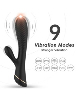 ARMONY - VIBRATEUR LAPIN SILICONE NOIR