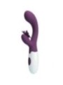 PRETTY LOVE - BUTTERFLY KISS VIBRATEUR RABBIT ET STIMULATEUR DE POINT G VIOLET