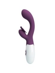 PRETTY LOVE - BUTTERFLY KISS VIBRATEUR RABBIT ET STIMULATEUR DE POINT G VIOLET