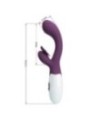 PRETTY LOVE - BUTTERFLY KISS VIBRATEUR RABBIT ET STIMULATEUR DE POINT G VIOLET