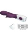 PRETTY LOVE - BUTTERFLY KISS VIBRATEUR RABBIT ET STIMULATEUR DE POINT G VIOLET