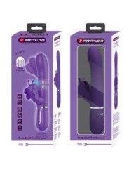 PRETTY LOVE - VIBRATEUR MULTIFONCTION LAPIN 4 EN 1 PAPILLON VIOLET