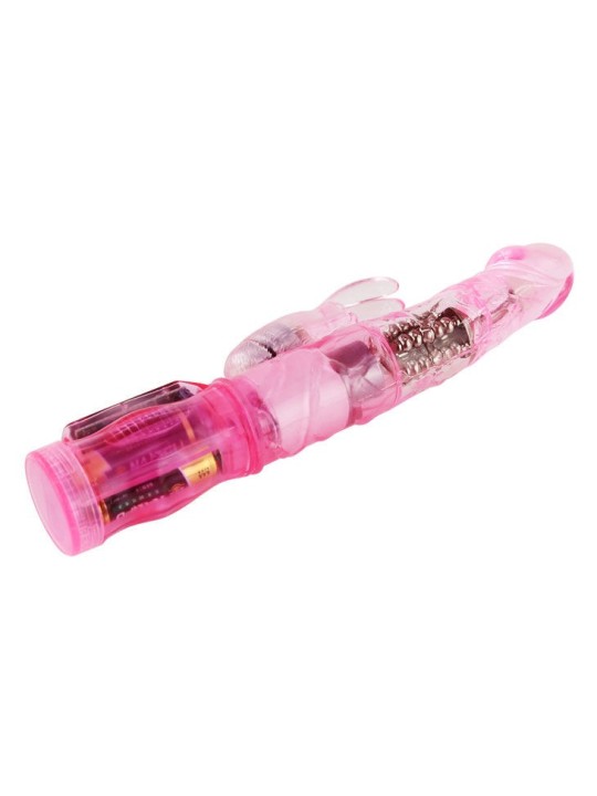 BAILE - MINI ROTATEUR LAPIN ROSE AVEC SUPERSTIMULATEUR