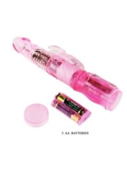 BAILE - MINI ROTATEUR LAPIN ROSE AVEC SUPERSTIMULATEUR