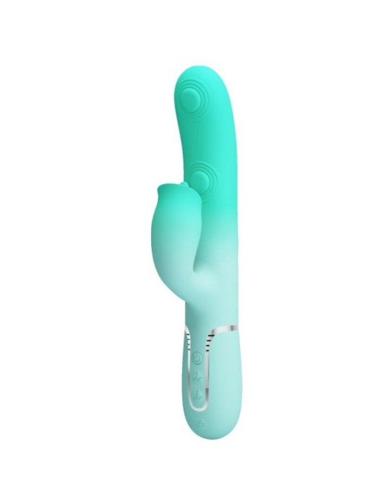 PRETTY LOVE - VIBRATEUR LAPIN MULTIFONCTION GIGI VERT AQUA