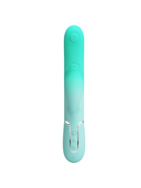 PRETTY LOVE - VIBRATEUR LAPIN MULTIFONCTION GIGI VERT AQUA