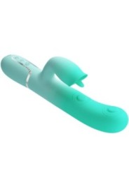 PRETTY LOVE - VIBRATEUR LAPIN MULTIFONCTION GIGI VERT AQUA