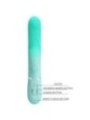 PRETTY LOVE - VIBRATEUR LAPIN MULTIFONCTION GIGI VERT AQUA