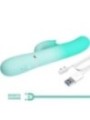PRETTY LOVE - VIBRATEUR LAPIN MULTIFONCTION GIGI VERT AQUA