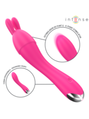 INTENSE - VIBRATEUR CHER AVEC 20 MODES DE MOUVEMENTS ET EMBOUTS INTERCHANGEABLES