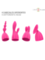 INTENSE - VIBRATEUR CHER AVEC 20 MODES DE MOUVEMENTS ET EMBOUTS INTERCHANGEABLES