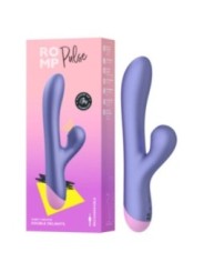 ROMP - PULSE VIBRATEUR DOUBLE POINT G RABBIT BLEU ÉLECTRIQUE