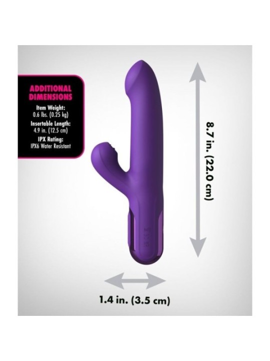 FANTASY FOR HER- VIBRATEUR SUPER SONIX THRUSTER LAPIN VIOLET