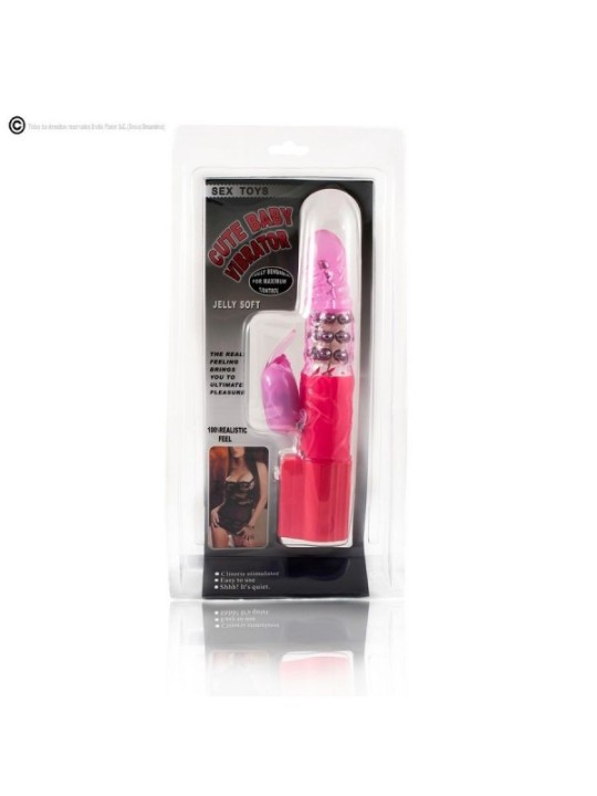 BAILE - ROTATEUR DE LAPIN ROSE AVEC SUPERSTIMULATEUR