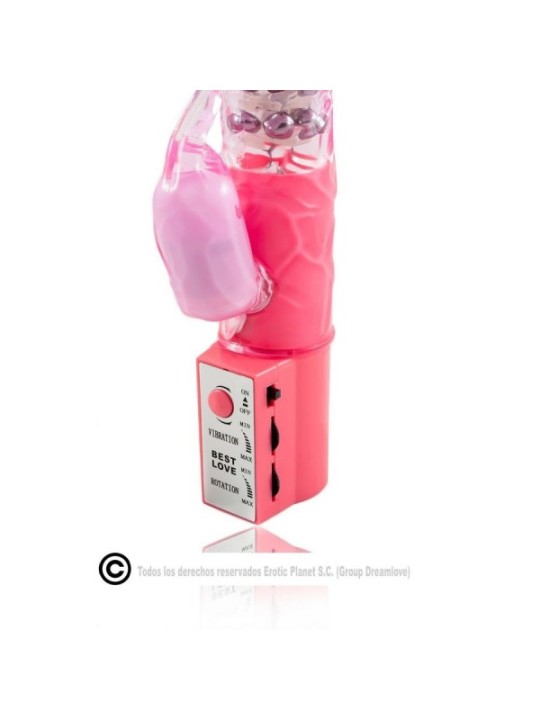 BAILE - ROTATEUR DE LAPIN ROSE AVEC SUPERSTIMULATEUR