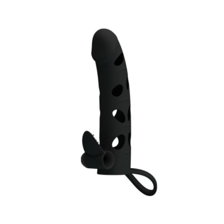 PRETTY LOVE - HOUSSE EN SILICONE AVEC VIBRATION 15.2 CM