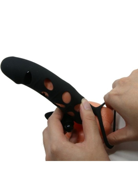 PRETTY LOVE - HOUSSE EN SILICONE AVEC VIBRATION 15.2 CM